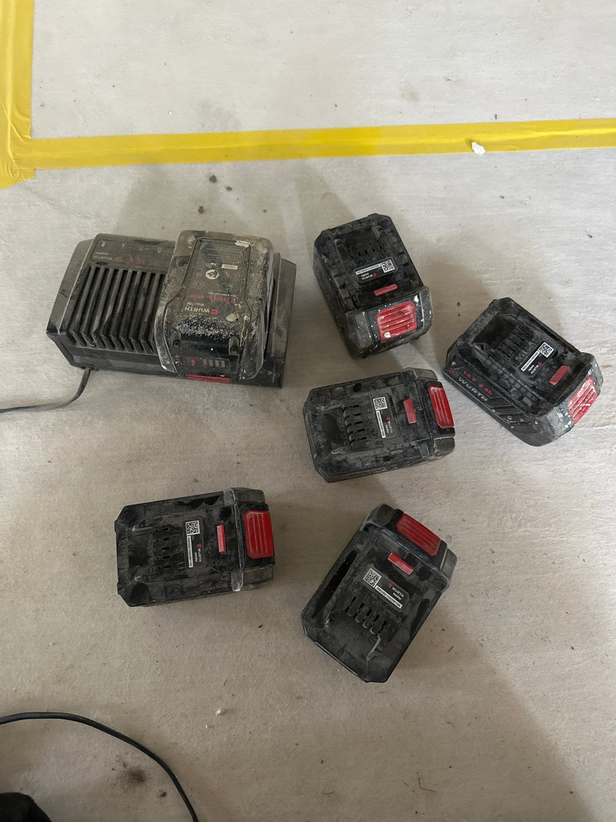 Würth Accu 18 Volt 4Ah met lader, Ophalen of Verzenden, Gebruikt