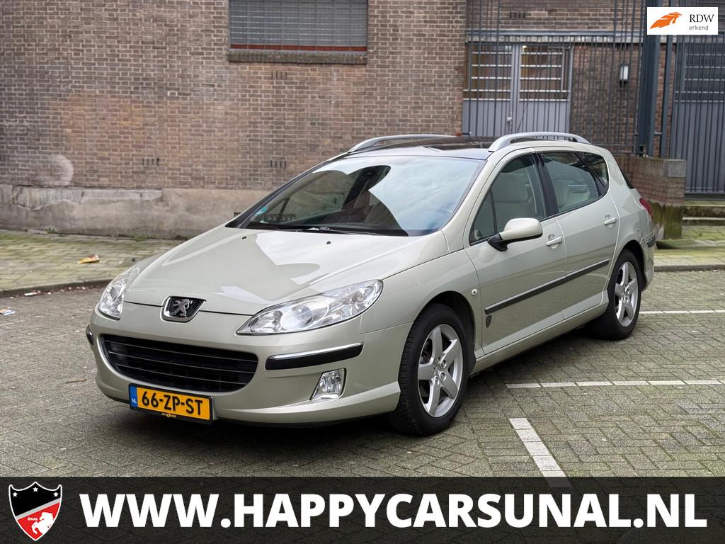 Peugeot 407 SW 2.0-16V ST, AIRCO, NIEUWE APK, NAP, Auto's, Peugeot, Voorwielaandrijving, Stof, Gebruikt, Beige