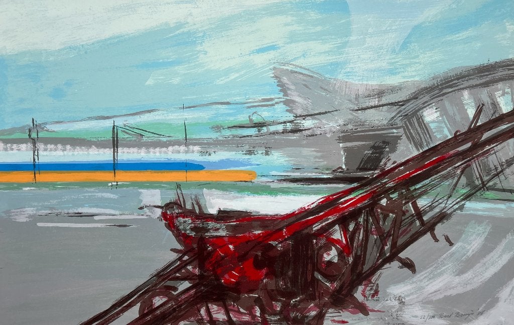 Zeefdruk Bert Bruijn  ZOMEROPRUIMING, Antiek en Kunst, Verzenden