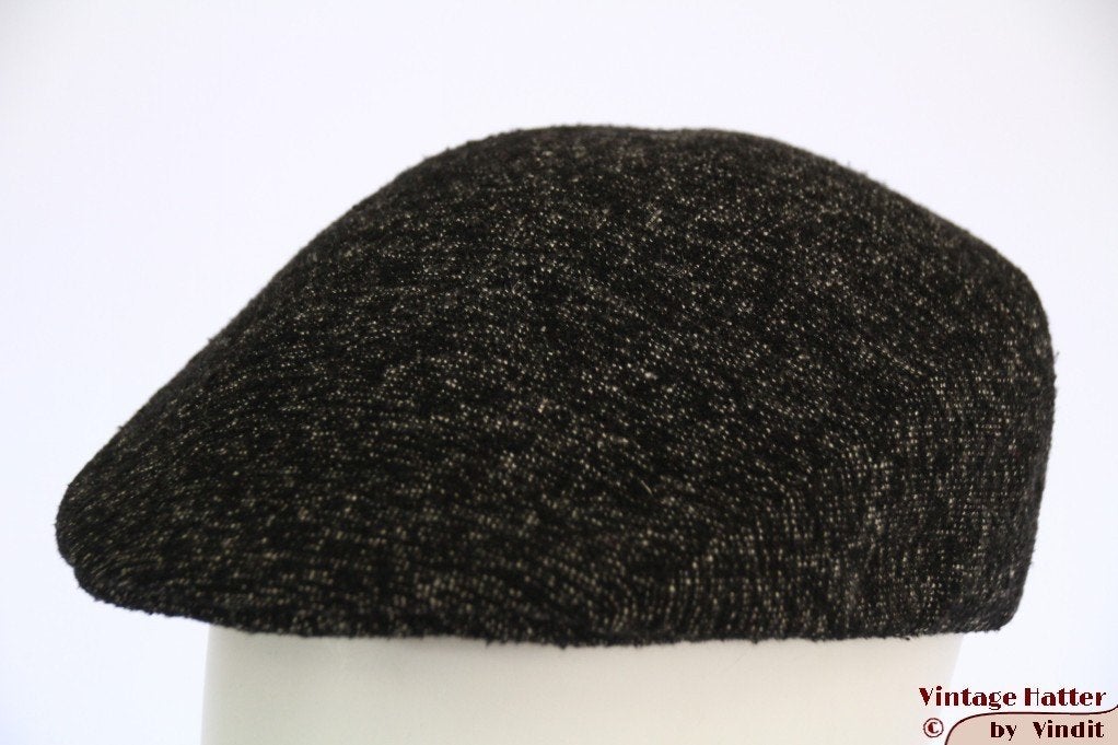 Vintage flatcap Platte pet zwart grijs voorgevormd 58, Kleding | Heren, Hoeden en Petten, Ophalen of Verzenden, Gedragen, 58 of 59 cm (L, 7¼ of ⅜ inch)