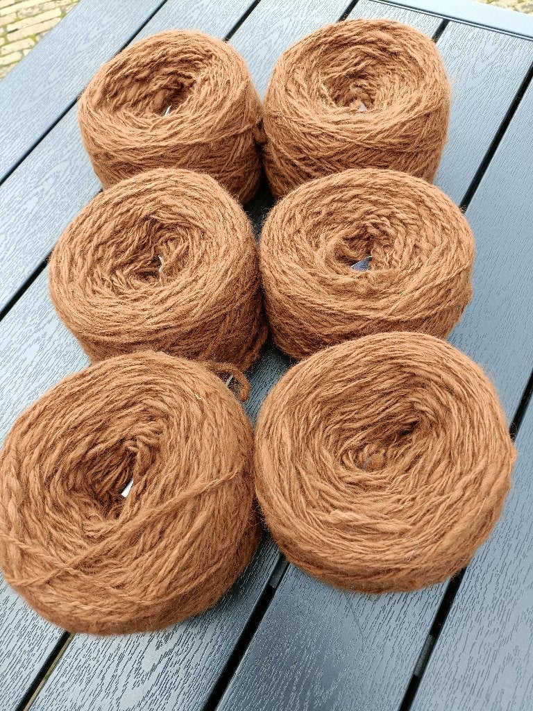 100% ALPACA getwijnd 2-draad wol Puur natuur! 1.17 kg (AW11), Ophalen of Verzenden, Nieuw, Breien of Haken, Wol of Garen