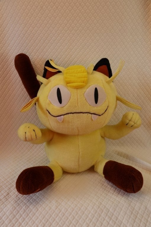 Grote knuffel Pokémon Meowth, Kinderen en Baby's, Speelgoed | Knuffels en Pluche, Gebruikt, Overige typen, Ophalen of Verzenden