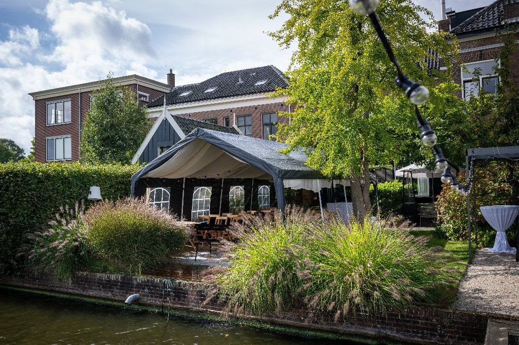 Te koop: Tectake Partytent Mammut 8x4m (kleur: antraciet), Tuin en Terras, Partytenten, Partytent, Zo goed als nieuw, 4 tot 6 meter