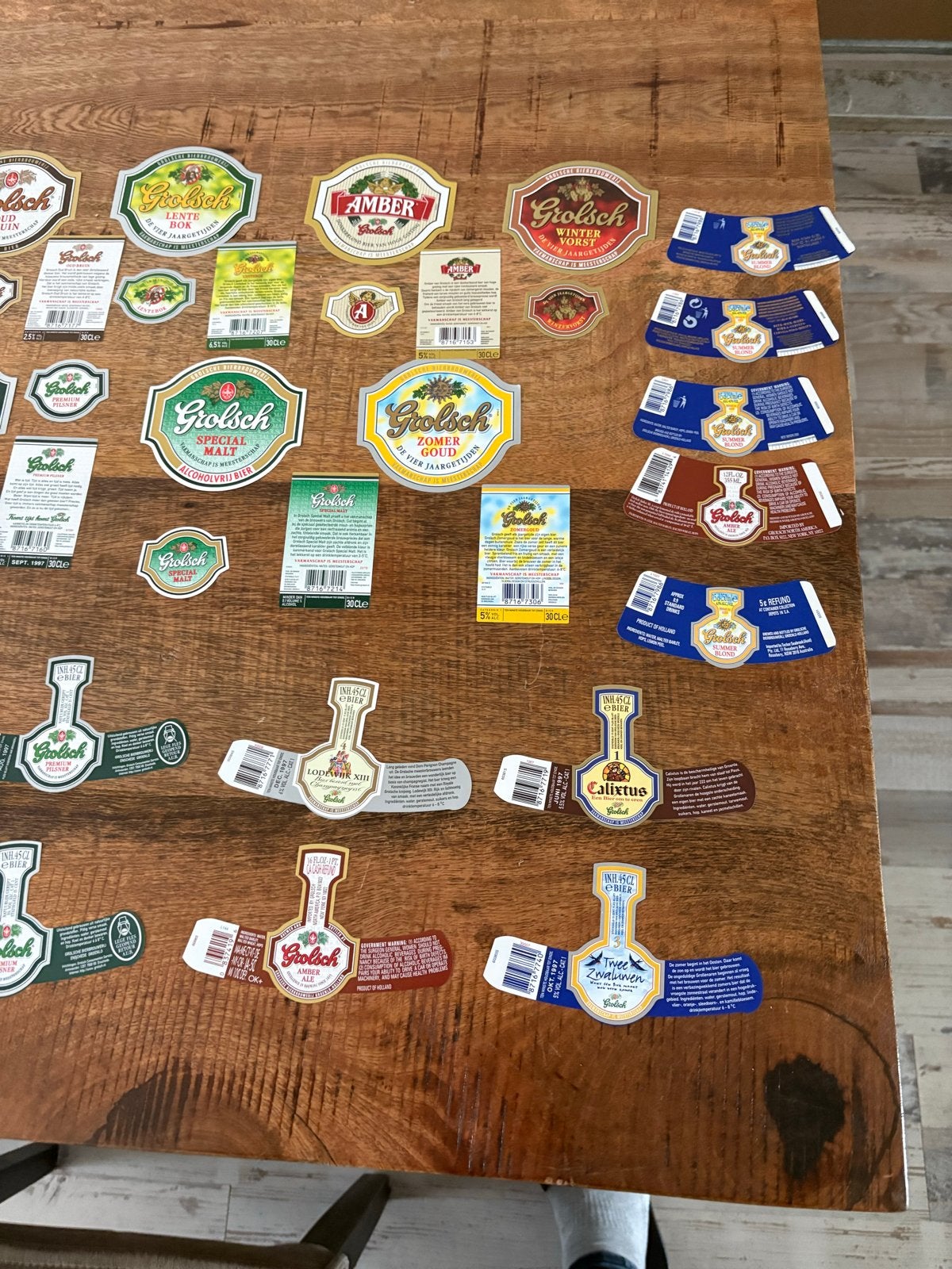 ongebruikte etiketten : Grolsch, Dommelsch, Leeuw, Al, Ophalen of Verzenden, Nieuw