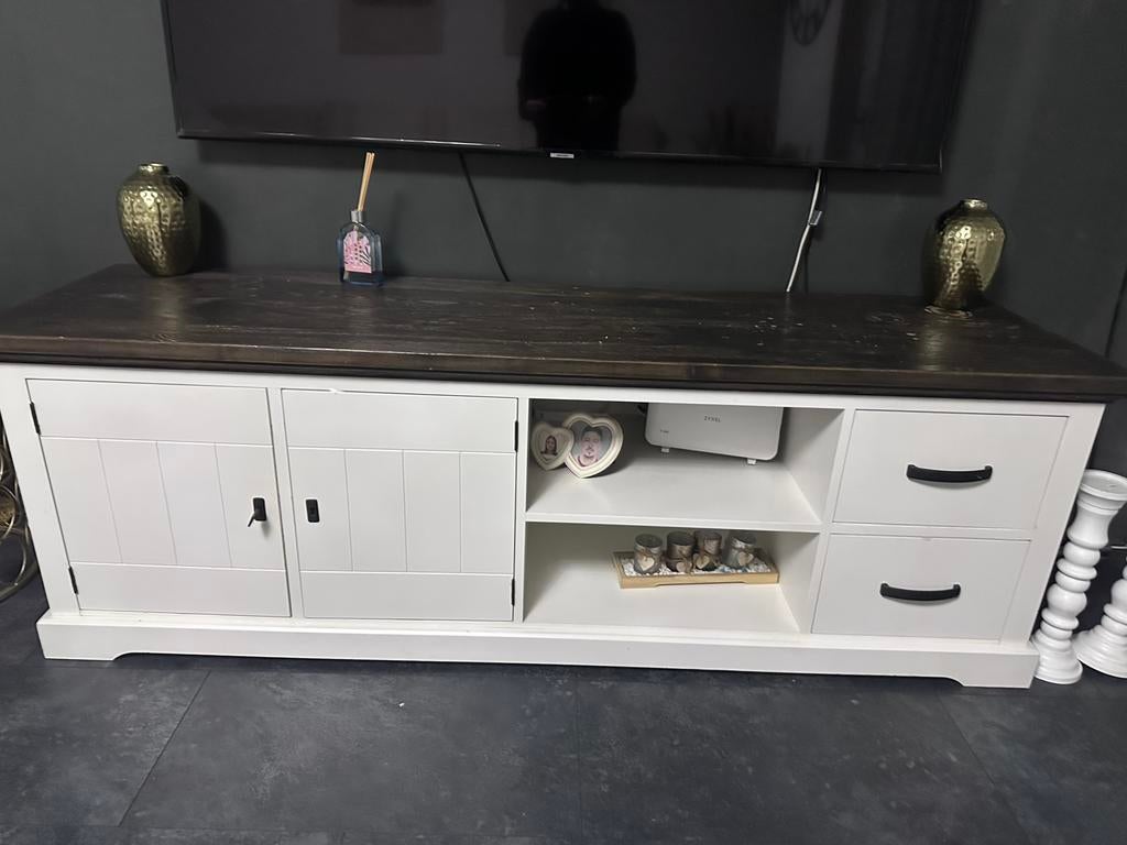 Te koop: salontafel + tv-meubel (set), Ophalen, 100 tot 150 cm, Zo goed als nieuw, Minder dan 100 cm