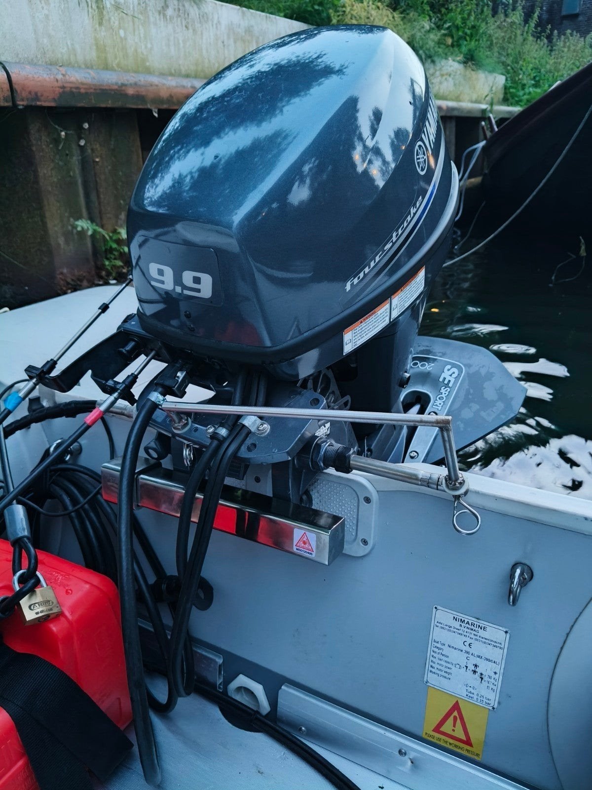 Yamaha 9.9 PK 4-takt uit 2017 met elektrische start, Ophalen, 10 tot 30 pk, Zo goed als nieuw, Benzine