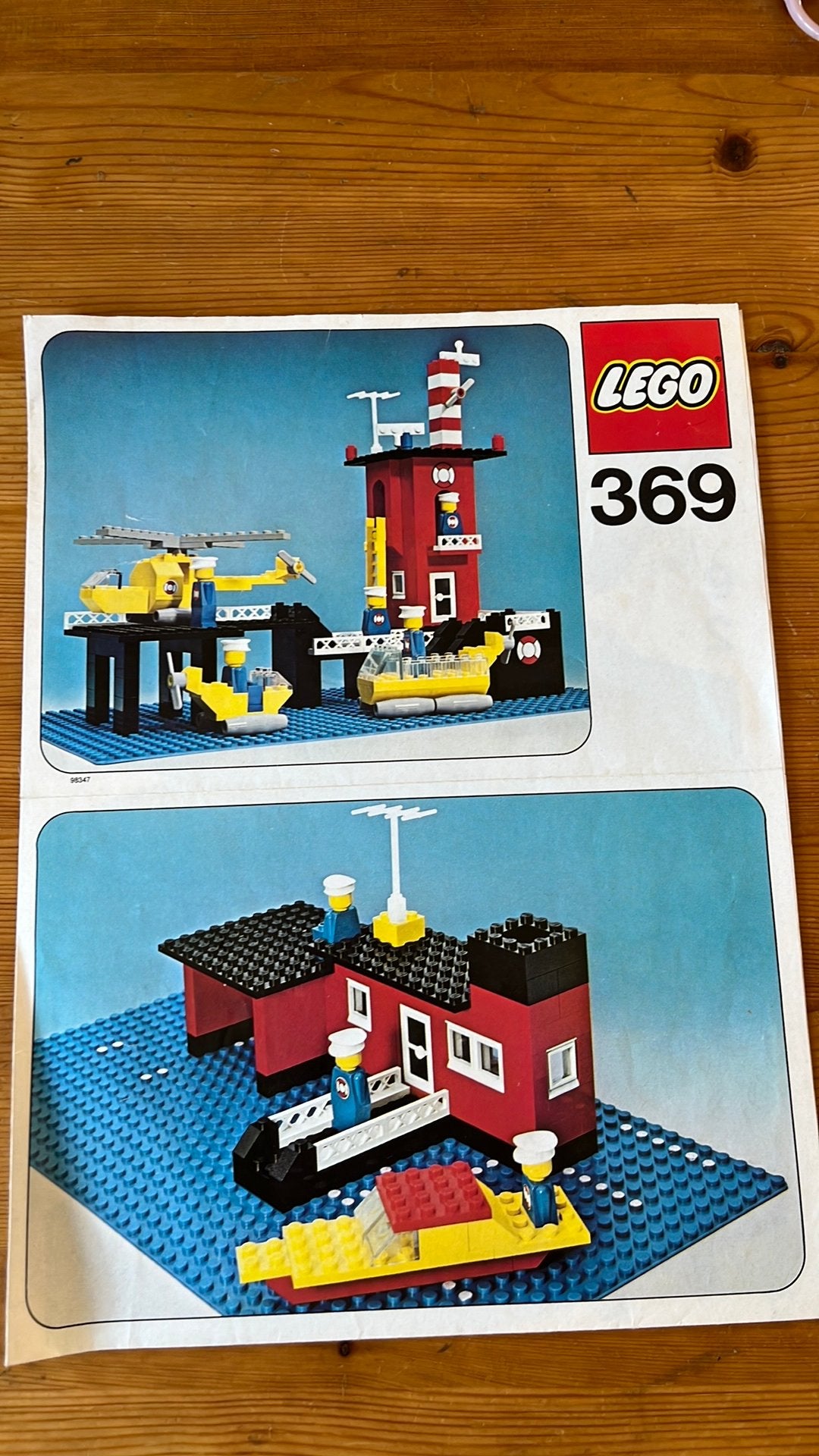 Oude LEGO Coast Guard Station bouwtekening nr. 369, Kinderen en Baby's, Speelgoed | Duplo en Lego, Ophalen of Verzenden, Gebruikt