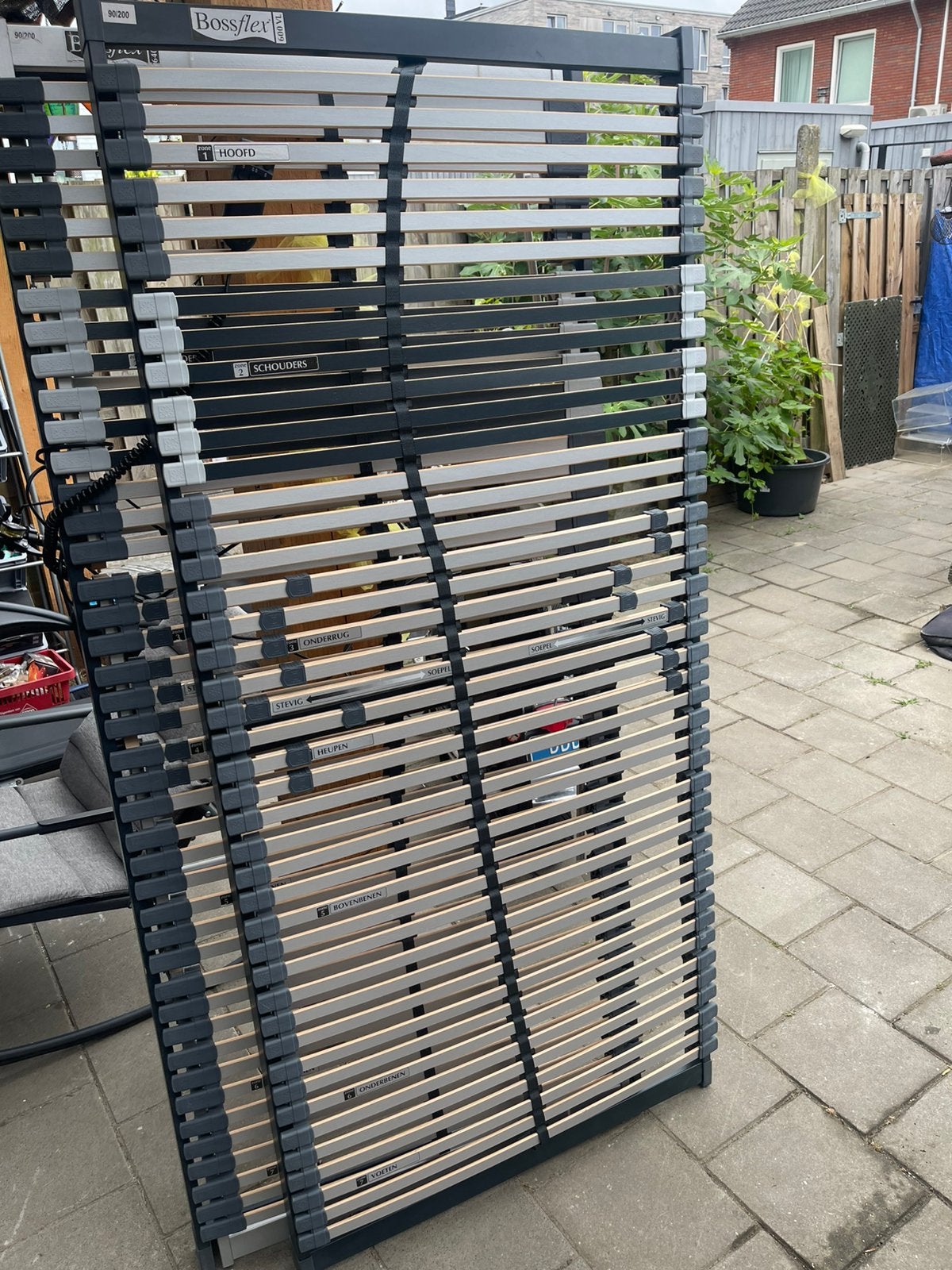 Lattenbodems Bossflex 90 x 200, Ophalen, Gebruikt, 90 cm, Eenpersoons