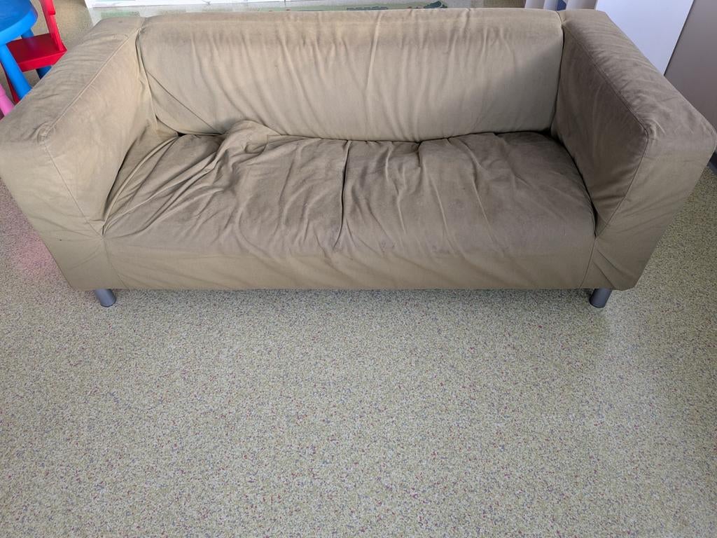 Comfortabele tweepersoonsbank met afneembare hoes, Ophalen, Gebruikt, 150 tot 200 cm, Tweepersoons