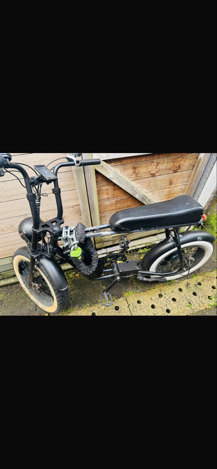 Stoere zwarte fatbike met brede banden, Overige merken, Gebruikt, Versnellingen, Schijfrem