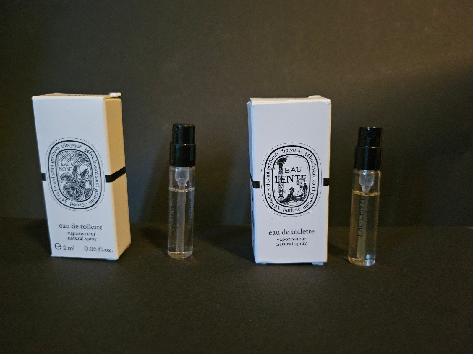 Diptyque samples Eau Rose en Eau Lente, Ophalen of Verzenden, Nieuw