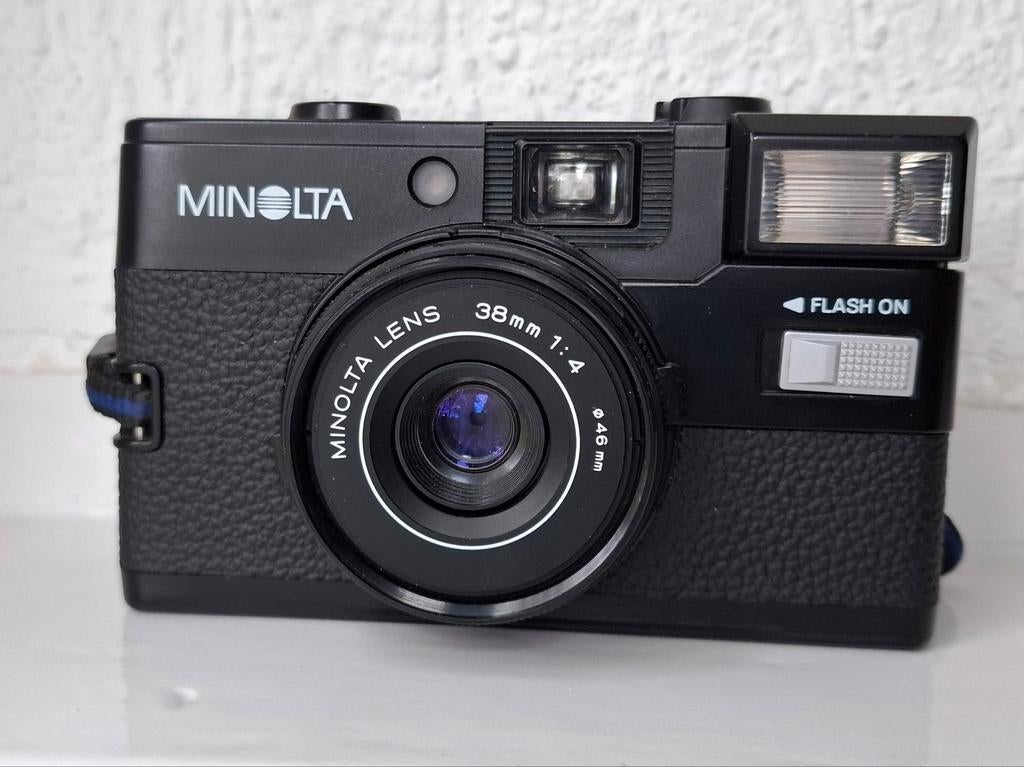 Minolta HI-MATIC GF - Compact Camera uit de jaren '80, Audio, Tv en Foto, Fotocamera's Analoog, Xx, Minolta, Compact, Nieuw