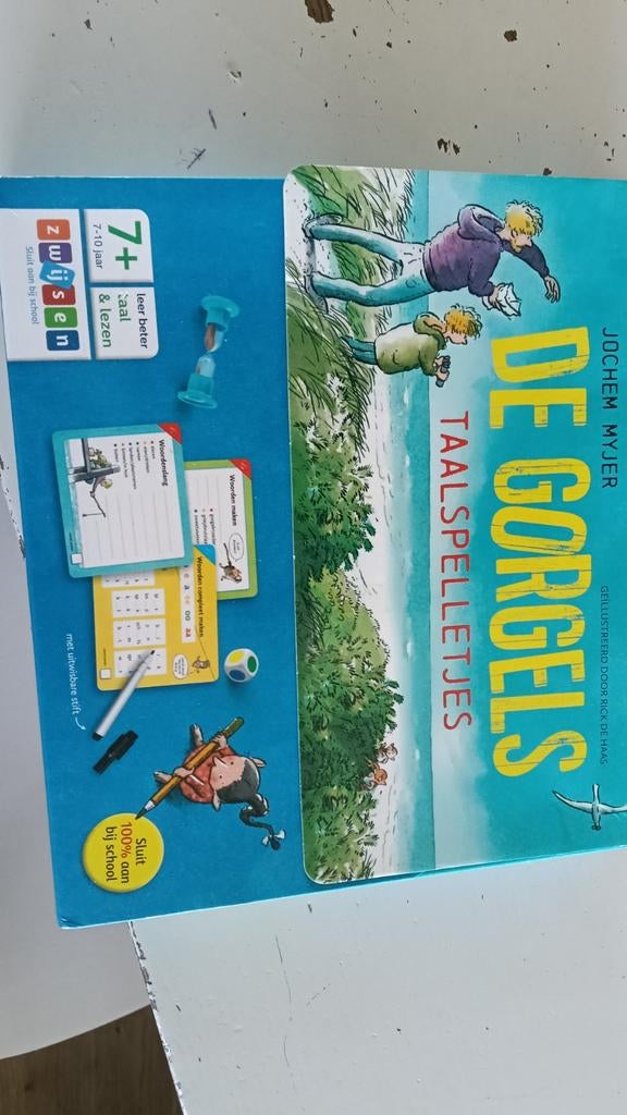 Jochem Meijer De Gorgels koffer met taalspelletjes, Kinderen en Baby's, Speelgoed | Educatief en Creatief, Ophalen of Verzenden