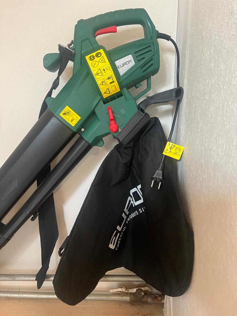 Eurocom Bladblazer/Zuiger - Krachtige Tuinhulp, Ophalen, Gebruikt, Handgedragen, Met opvangzak