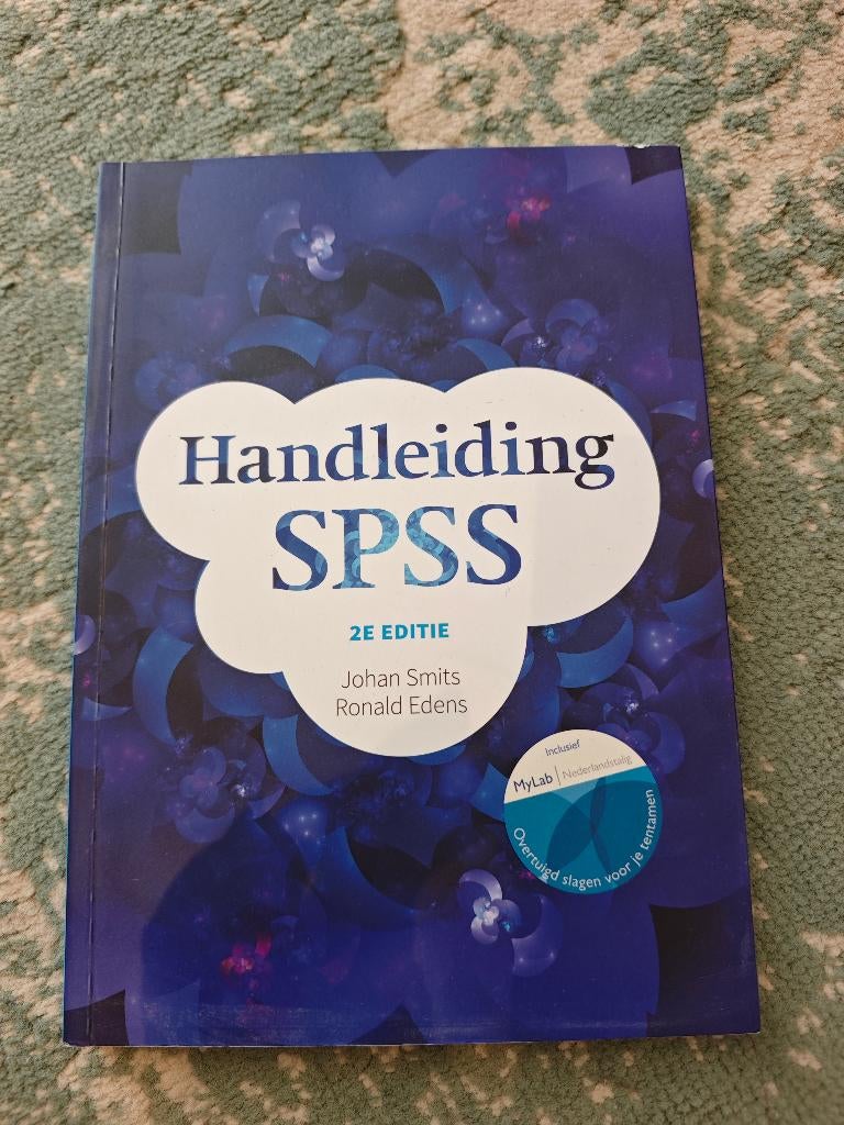 Handleiding SPSS 2e editie, Ophalen, HBO, Zo goed als nieuw, Ronald Eden