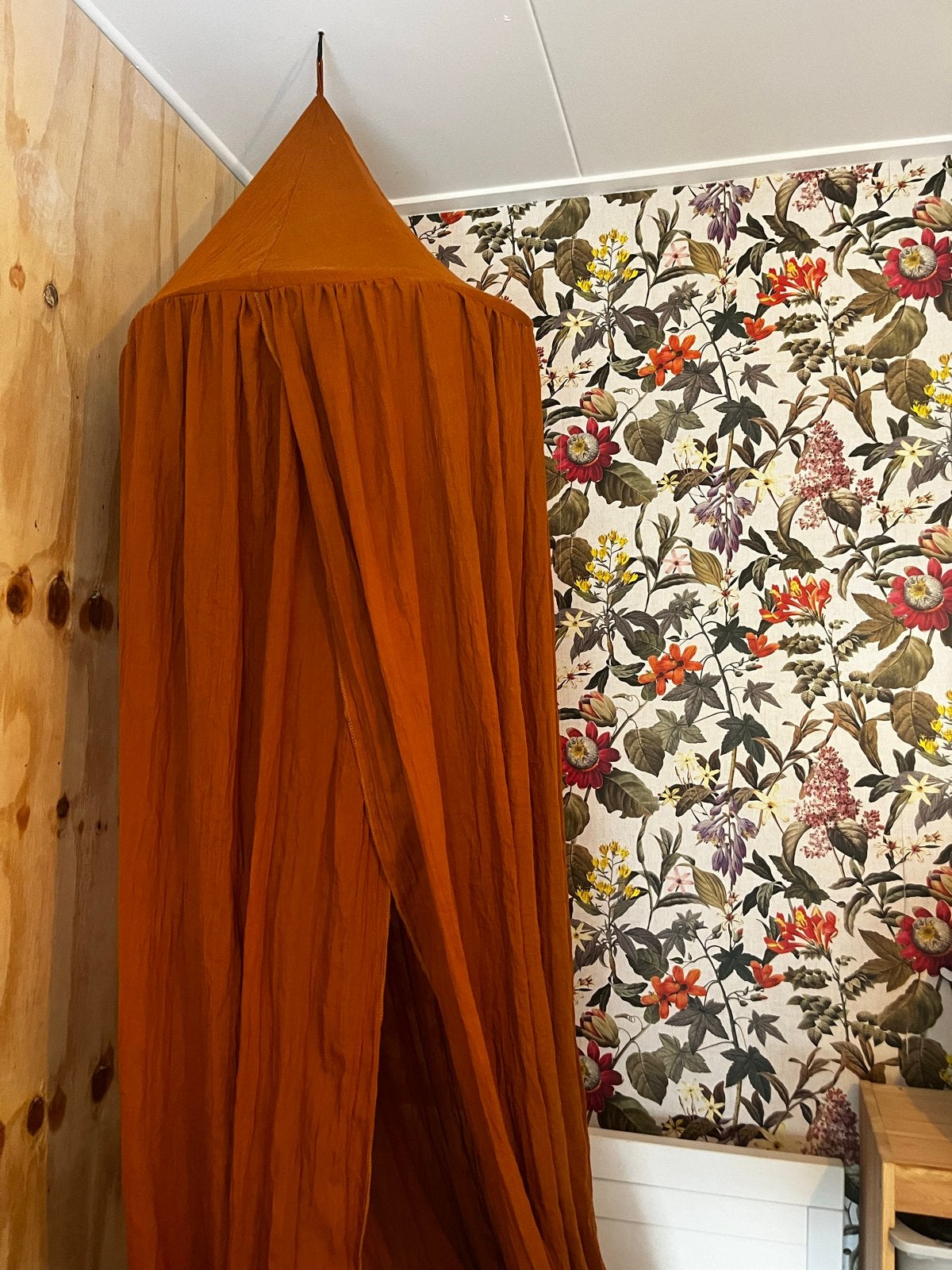 Mooie roestbruine hemeltje/klamboe voor de kinderkamer, Kinderen en Baby's, Ophalen, Oranje, Gebruikt, Overige merken