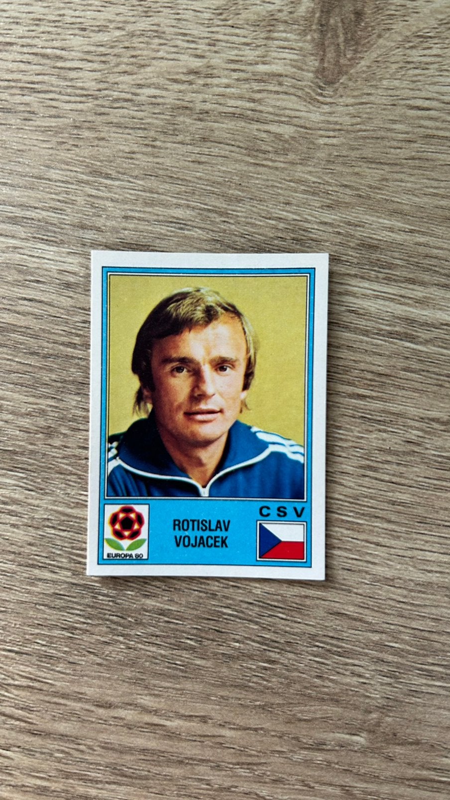 Panini Europa 80 plaatje Rotislav Vojacek EK 80, Verzenden, Zo goed als nieuw, Plaatje
