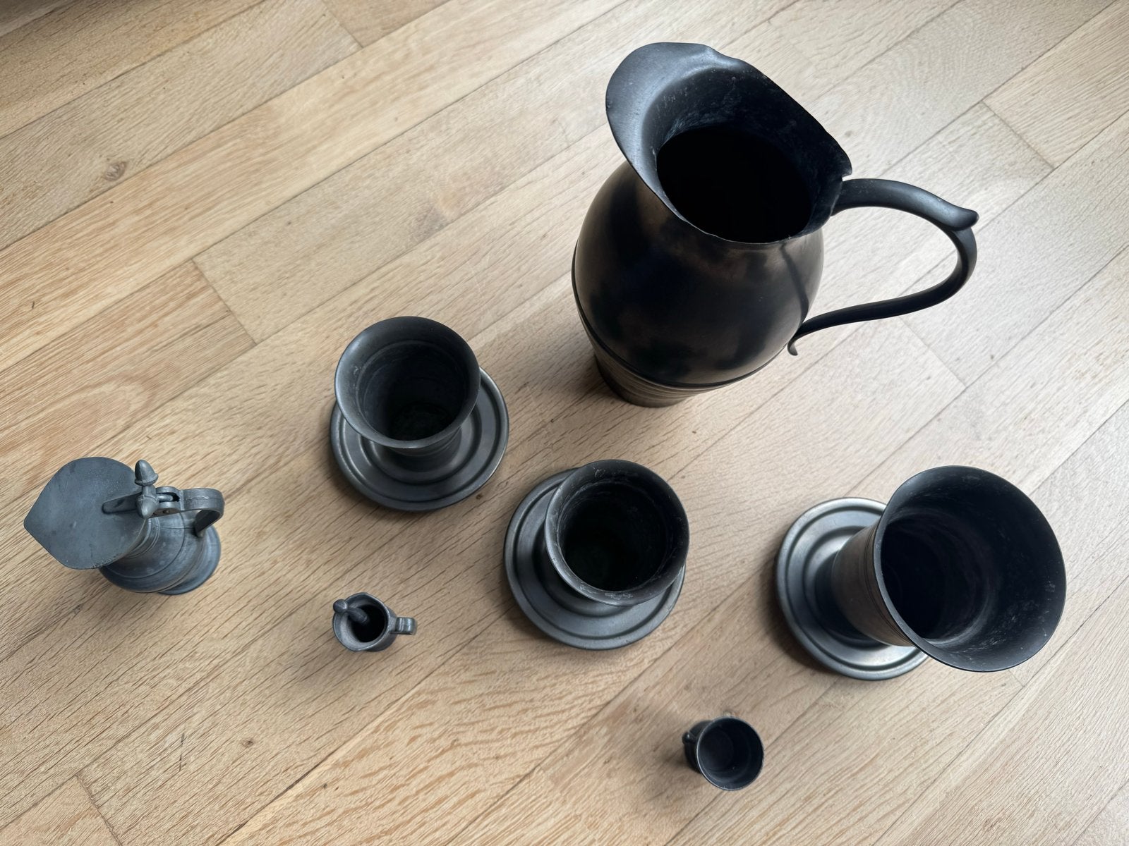 Antiek tinnen servies set - Kurz Tiel Holland, Antiek en Kunst, Ophalen