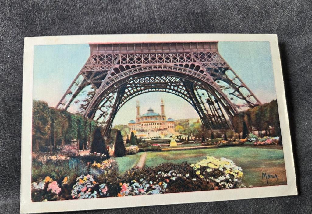 Eiffeltoren en Palais du Trocadéro - Parijs, Verzenden, 1920 tot 1940, Ongelopen, Frankrijk