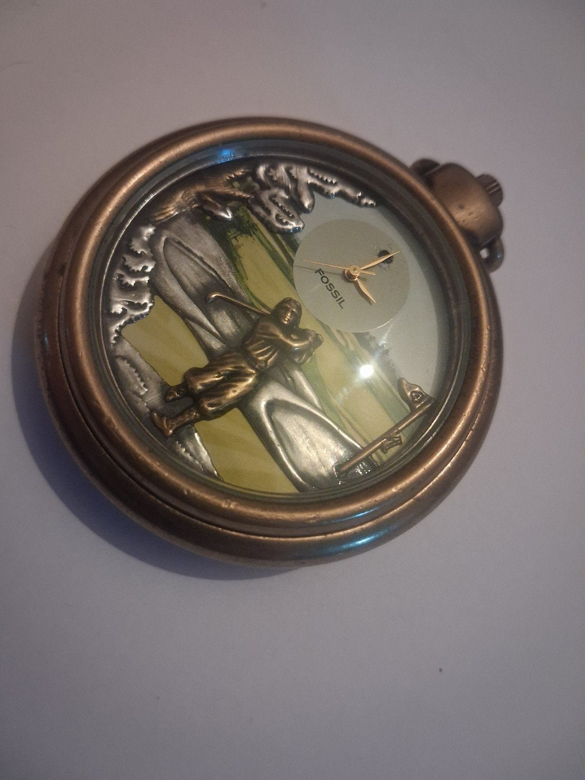 Vintage fossil golf classic limited edition zakhorloge, Ophalen of Verzenden, Staal, Overige merken, 1960 of later