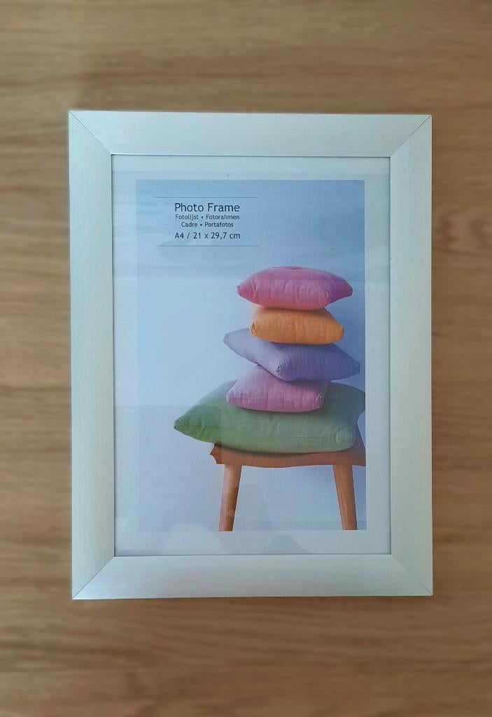 Z.g.a.n. FOTOLIJST WISSELLIJST MAT ALUMINIUM ZILVER 21x29,7, Ophalen of Verzenden, Zo goed als nieuw