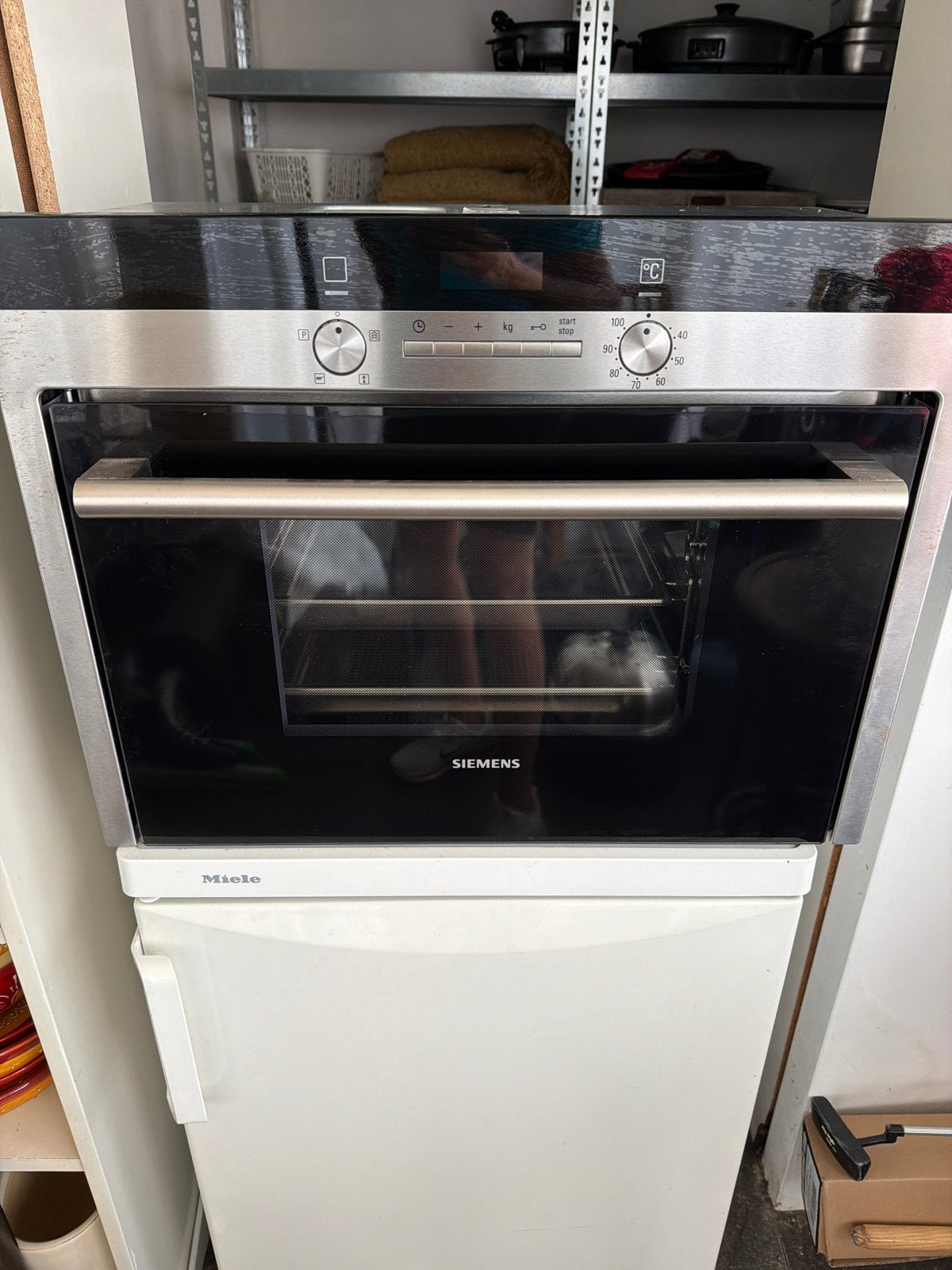 Siemens HB24D552 Stoomoven - Inbouw, “Zo goed als” nieuw, Ophalen, 45 tot 50 cm, 60 cm of meer, Siemens