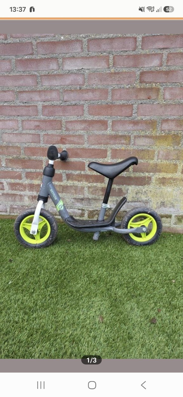 Kettler loopfiets voor kinderen - Zo goed als nieuw, Fietsen en Brommers, Fietsen | Kinderfietsjes, Ophalen of Verzenden, Zo goed als nieuw
