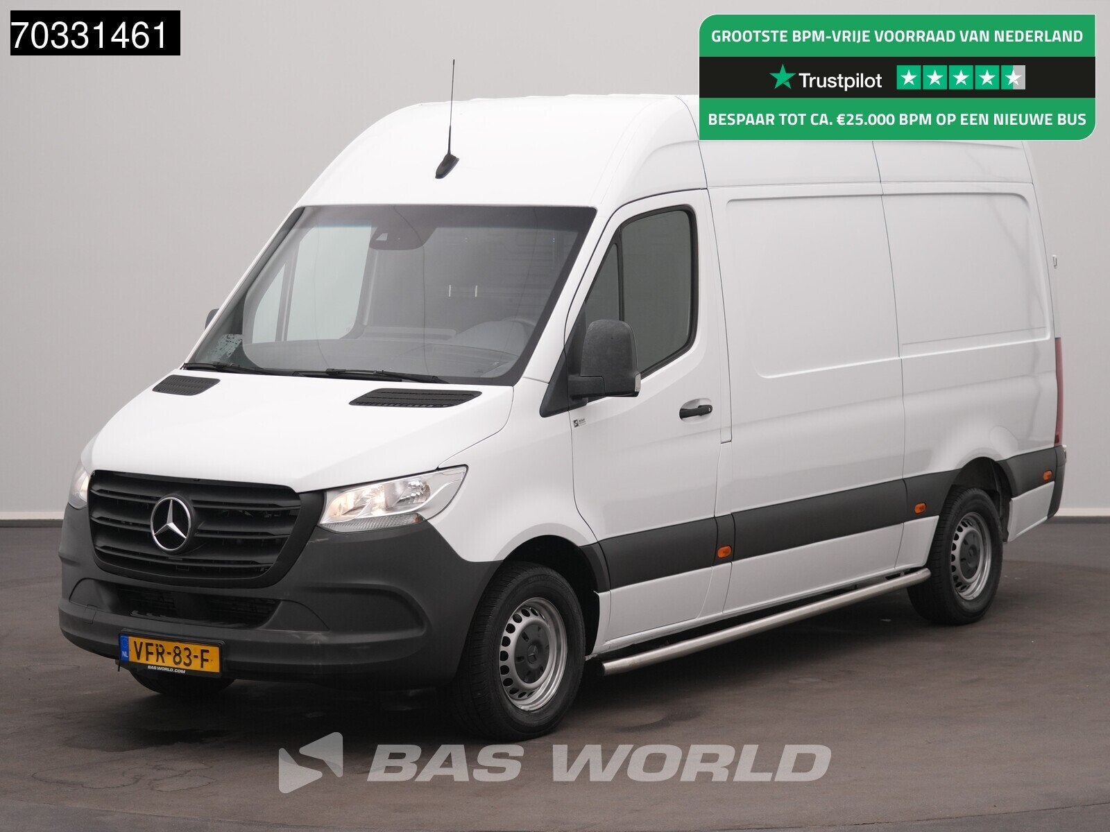 Mercedes Sprinter 311 CDI L2H2 RWD MBUX Airco Inbouw Werkpla, Stof, 4 cilinders, 2000 kg, Wit