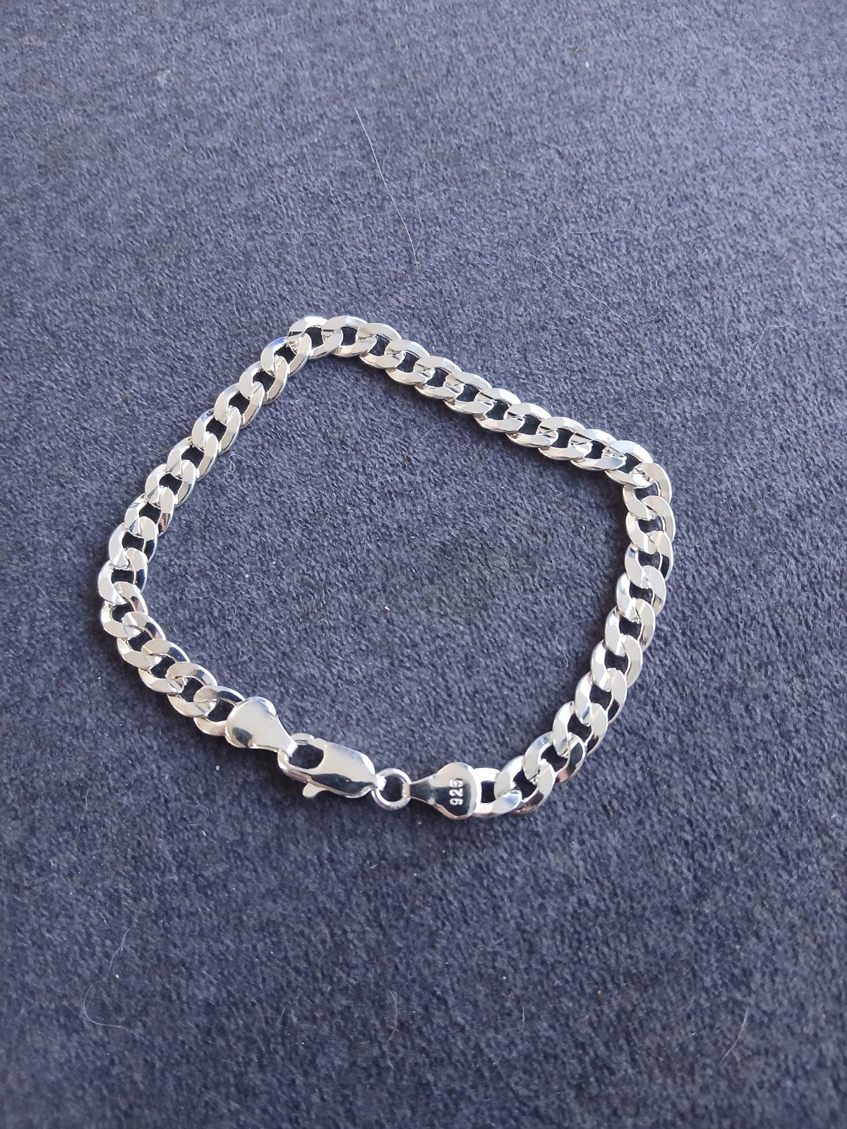 Nieuwe 925 Zilveren Armband - 21 cm lang, 6 mm breed, Ophalen of Verzenden, Nieuw, Zilver, Zilver