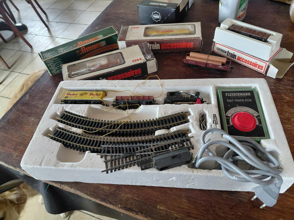 Fleishmann treinzet HO met exstra wagons, Ophalen of Verzenden, Gelijkstroom, Wagon, Overige merken
