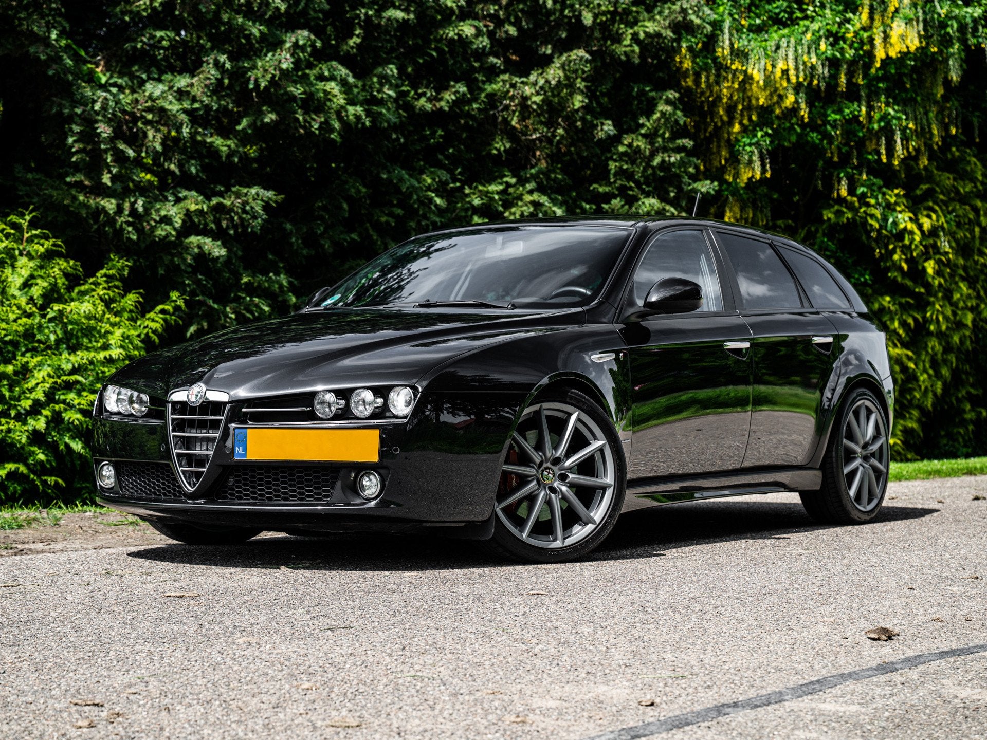 Alfa Romeo 159 Sportwagon 1.750 TBi Turismo | Handgeschakeld, Auto's, Alfa Romeo, Voorwielaandrijving, Gebruikt, Zwart, 4 cilinders