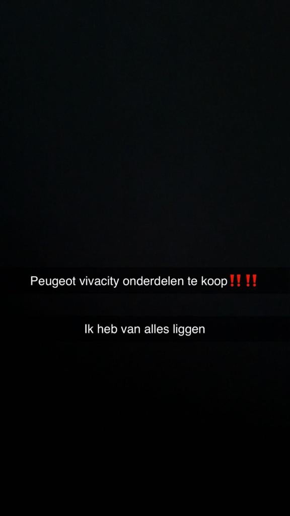 Peugeot Vivacity onderdelen brom en snor, Ophalen of Verzenden, Gebruikt