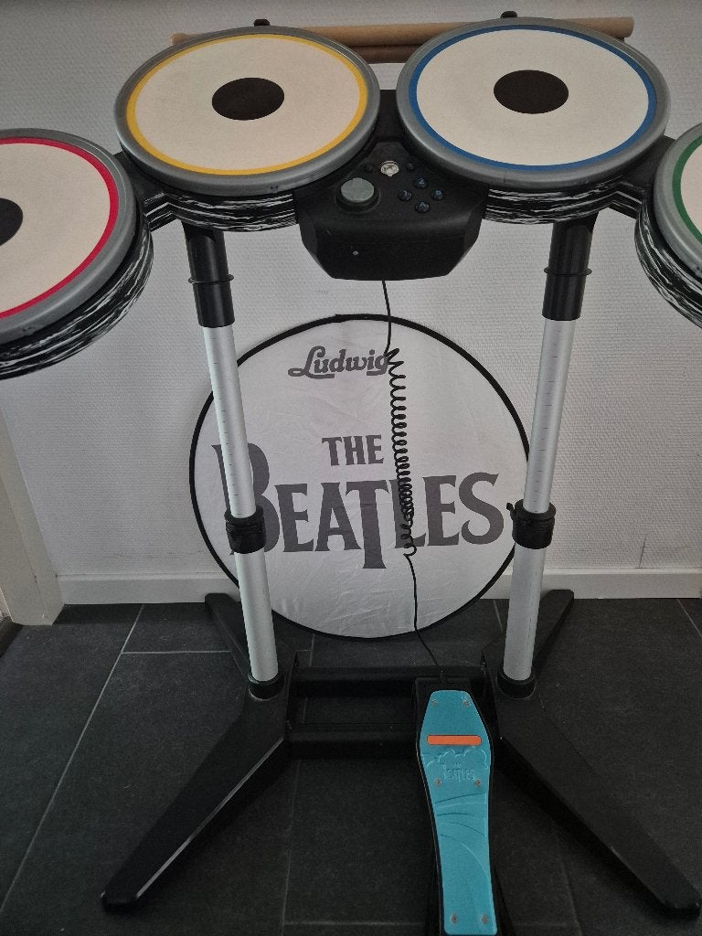 Wii Rock Band Beatles Drumstel (ook voor YARG, Clone Hero), Ophalen, Gebruikt, Gitaar, Drumstel of Dj-set, Draadloos