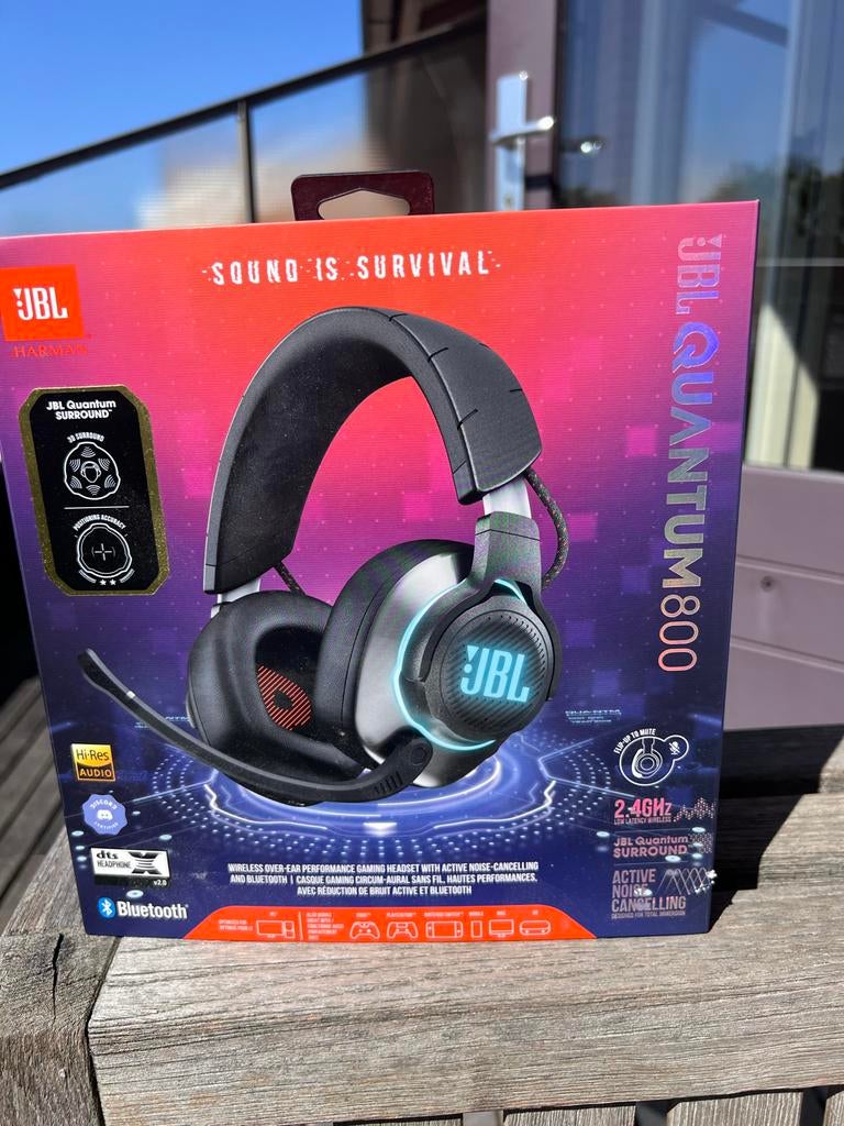 JBL Quantum 800 Headset - Noise Cancelling, Ophalen of Verzenden, Zo goed als nieuw, Overige typen, Draadloos