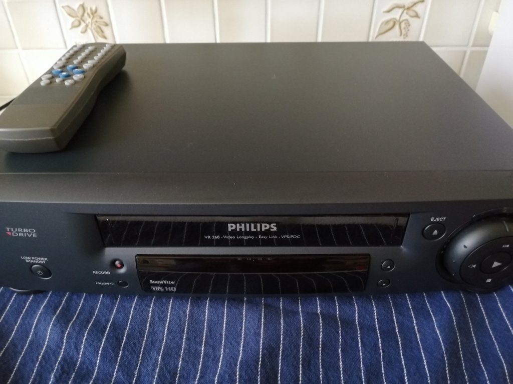 Philips VR268-02 videorecorder turbodrive vr 268 vhs pal, Ophalen of Verzenden, Gebruikt, VHS-speler of -recorder