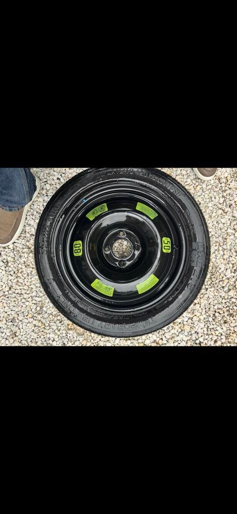 Reservewiel / thuiskomer T125/85R16 4x108 6.6cm, Ophalen of Verzenden, Zo goed als nieuw