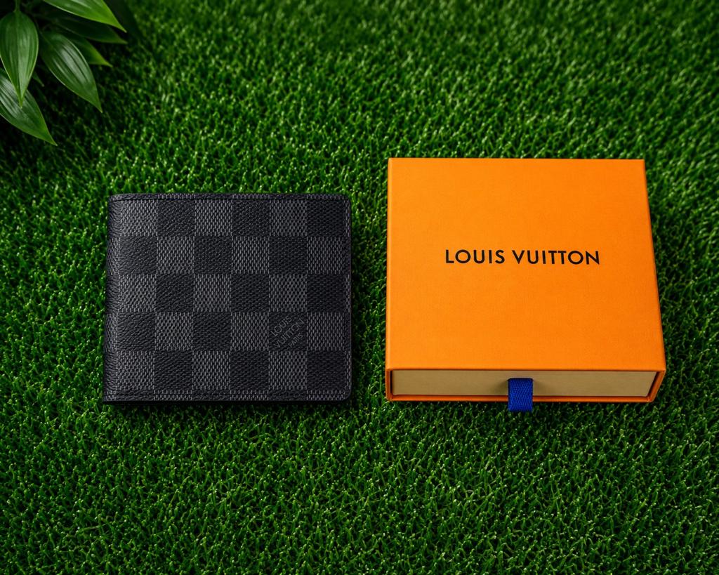 Louis Vuitton Wallet – Damier Graphite design, Overige merken, Zwart, Nieuw, Ophalen of Verzenden