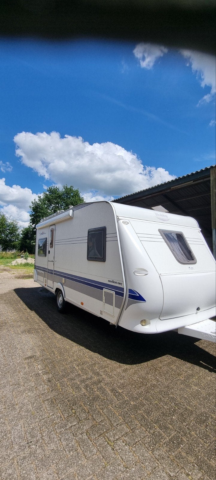 Hobby Excellent Easy 495 caravan, Rondzit, Hobby, Tot en met 4, Luifel