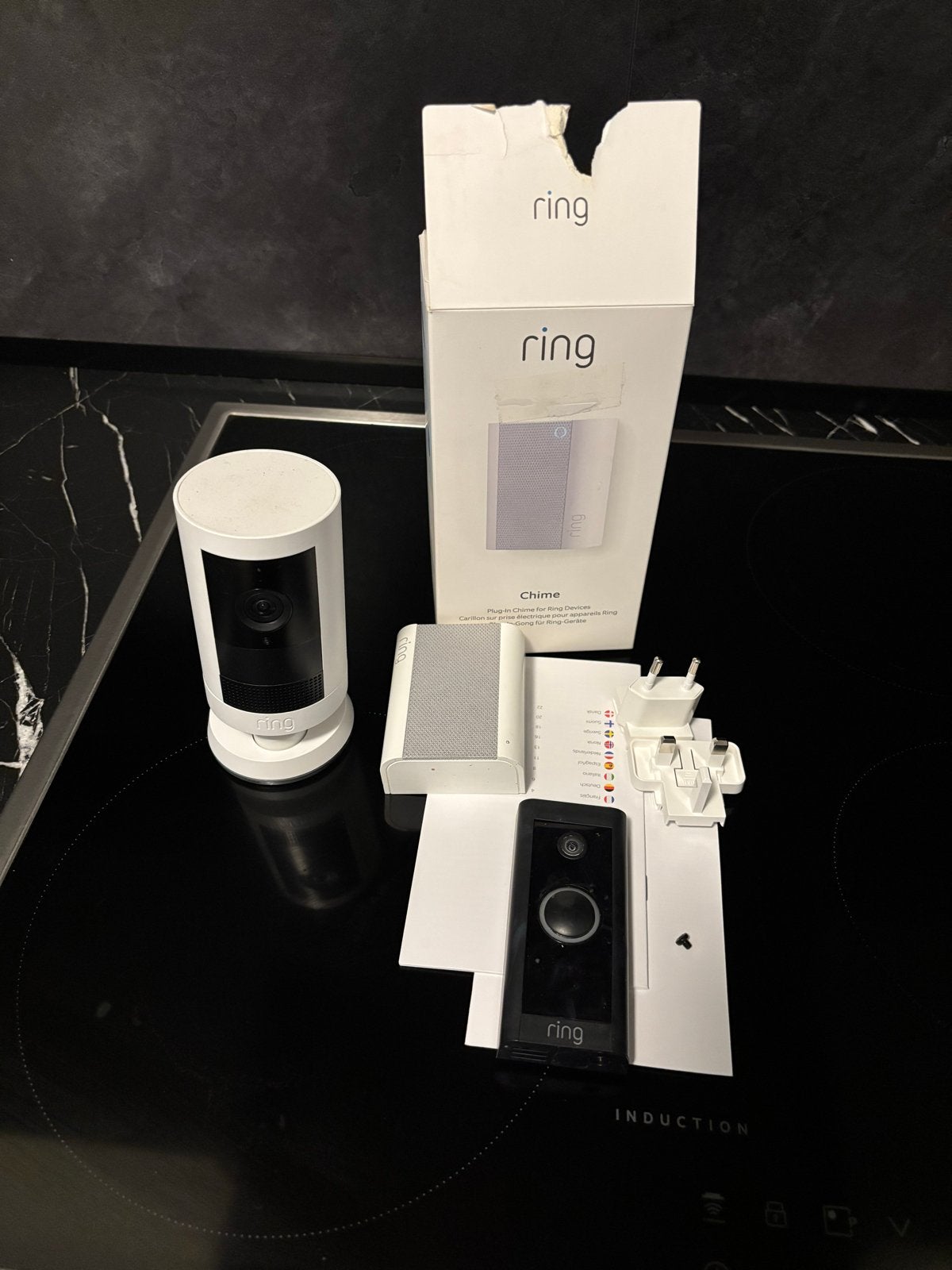 Ring Beveiligingsset: Deurbel, Camera & Chime, Ophalen, Zo goed als nieuw, Binnencamera