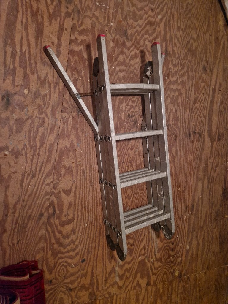 vouwladder, Doe-het-zelf en Verbouw, Ophalen, Gebruikt, Ladder, Opvouwbaar of Inschuifbaar