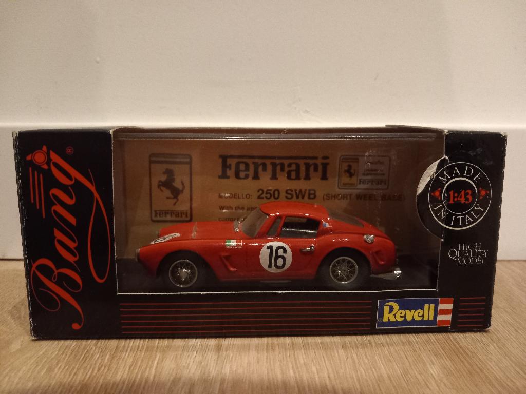 Bang 1:43 Ferrari 250 GT SWB 7078, Hobby en Vrije tijd, Modelauto's | 1:43, Ophalen of Verzenden, Zo goed als nieuw, Auto, Overige merken
