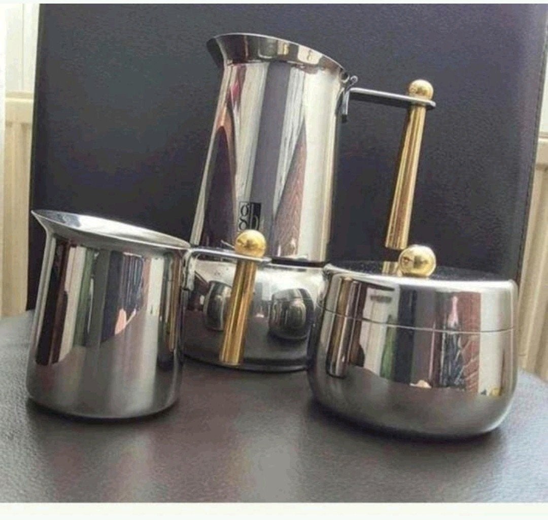 vintage Guido Bergna espresso maker set, Overige modellen, Overige typen, Ophalen of Verzenden, Zo goed als nieuw