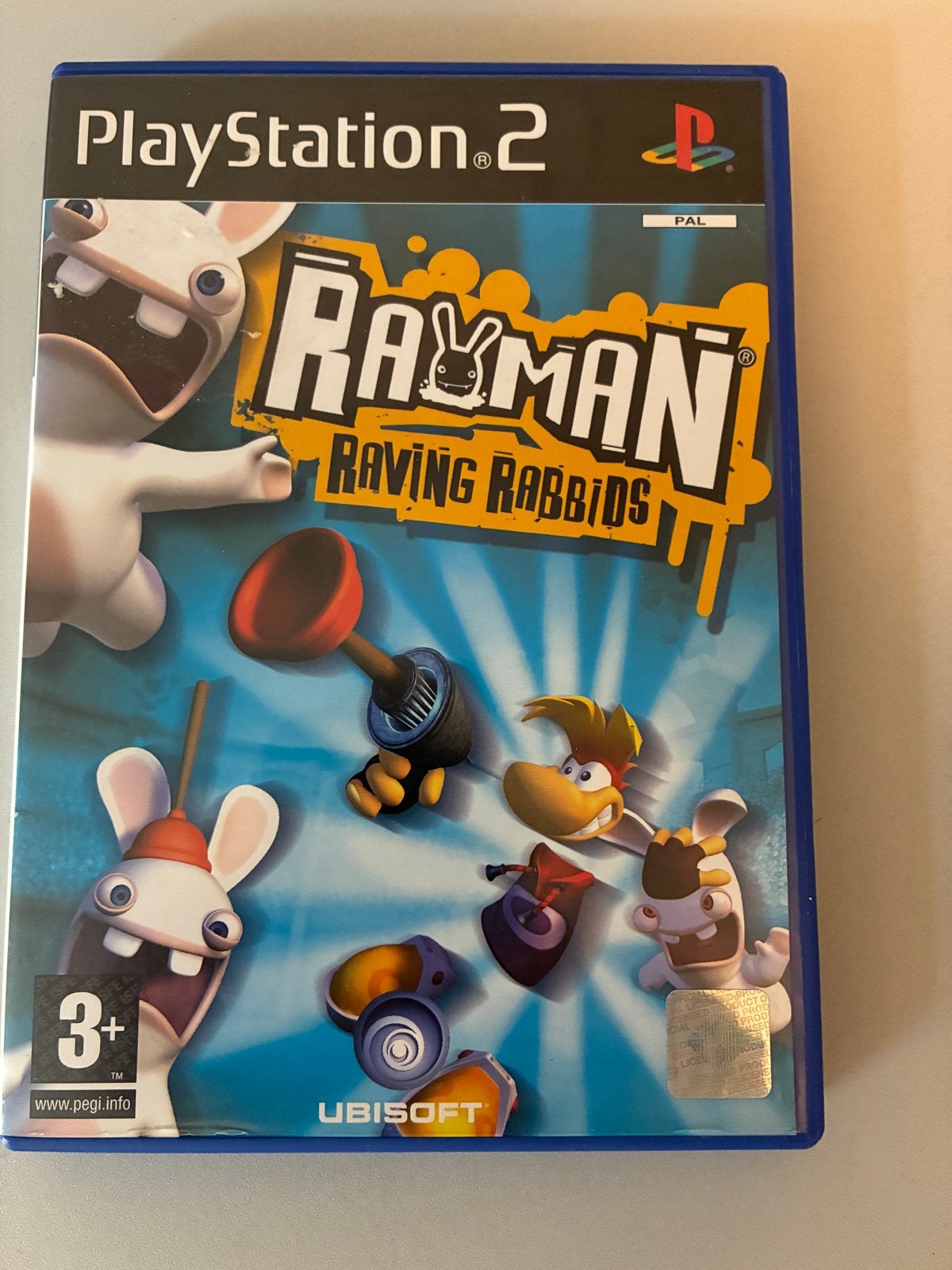 Rayman Raving Rabbids PlayStation 2 - Zo goed als nieuw, Spelcomputers en Games, Games | Sony PlayStation 2, Avontuur en Actie