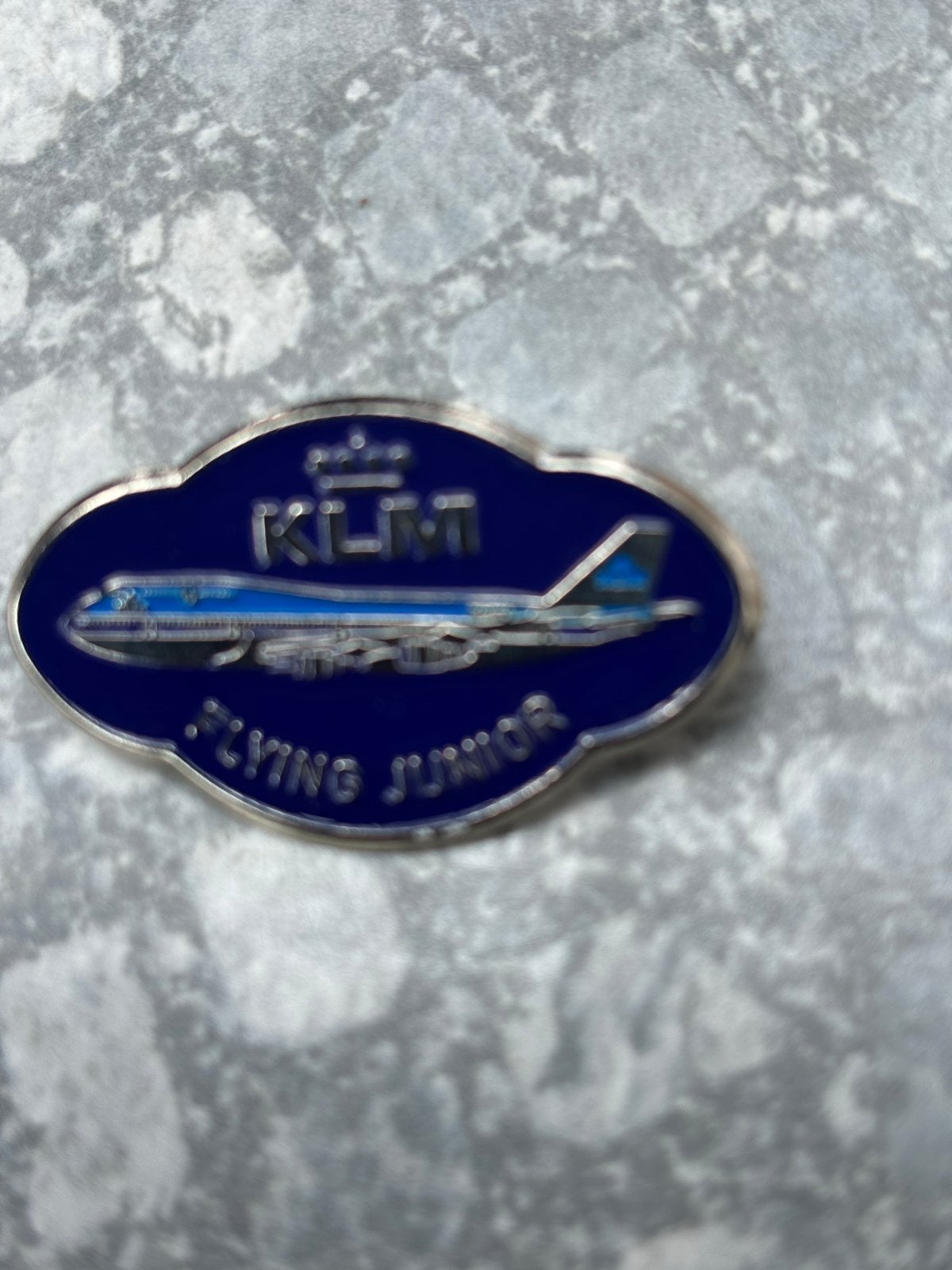 KLM Flying Junior Vliegtuig Speldje, Ophalen of Verzenden, Gebruikt