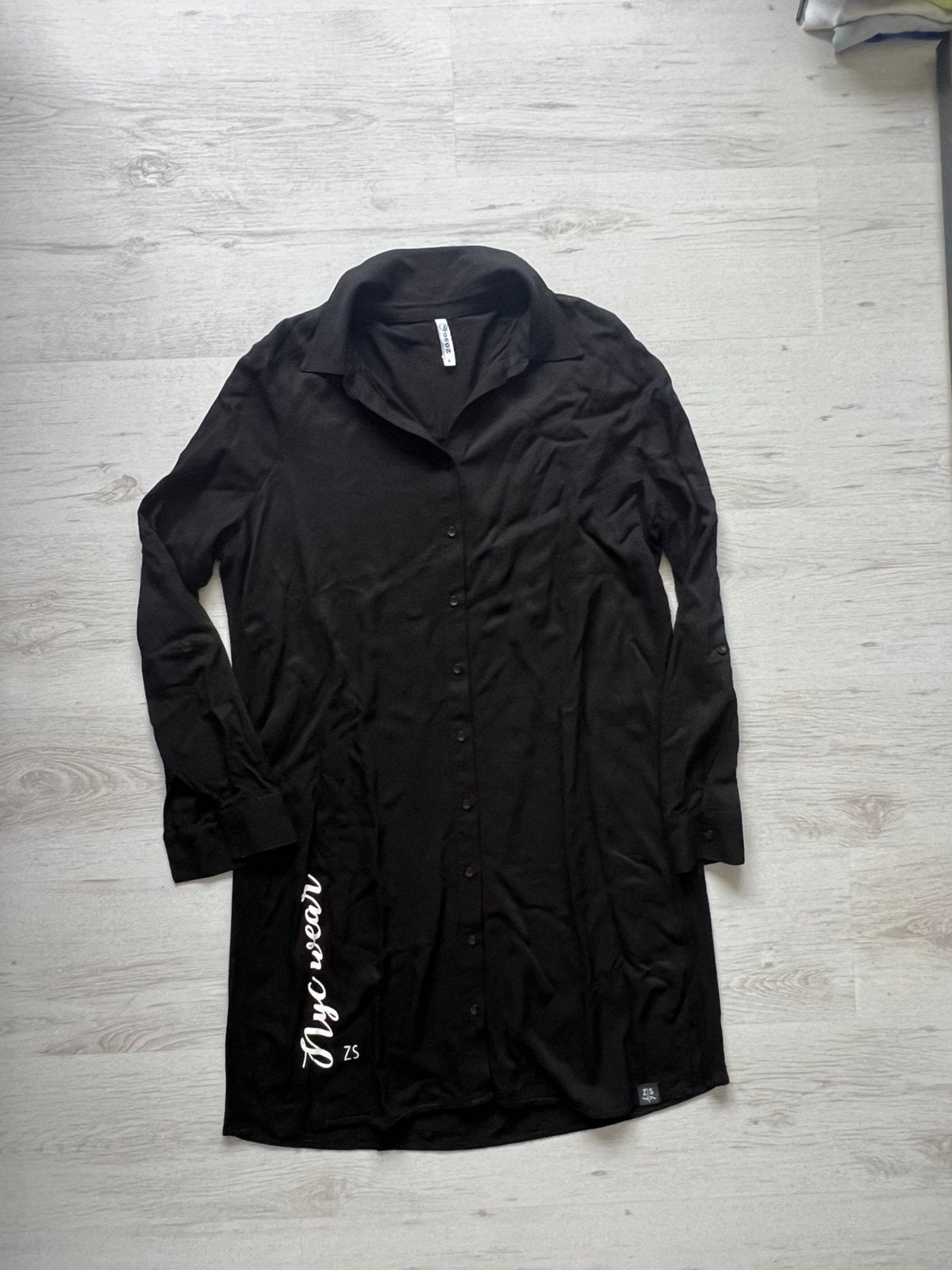 Z.g.a.n. zwarte, blouse jurk van Zoso maat L., Zwart, Maat 42/44 (L), Ophalen of Verzenden, Zo goed als nieuw