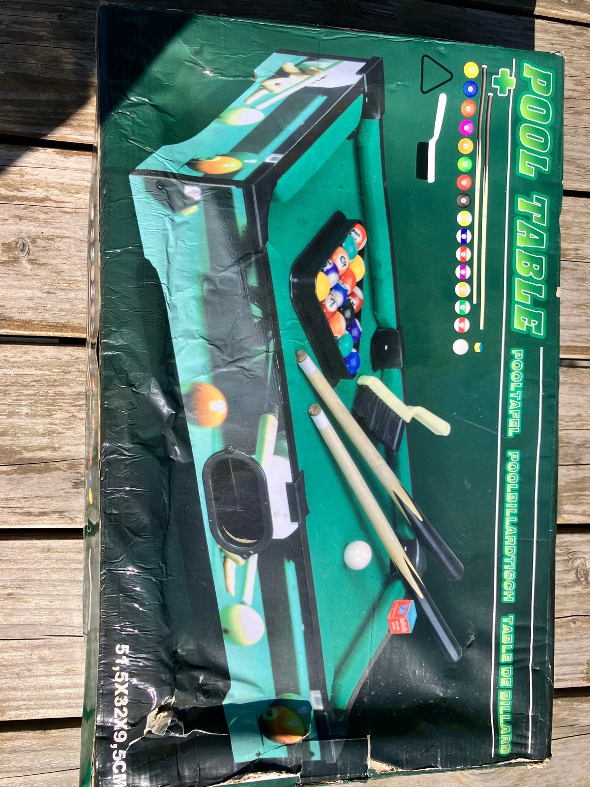 Mini Tafelbiljart - Nieuw in Doos - Direct Spelen!, Een of twee spelers, Ophalen, Zo goed als nieuw