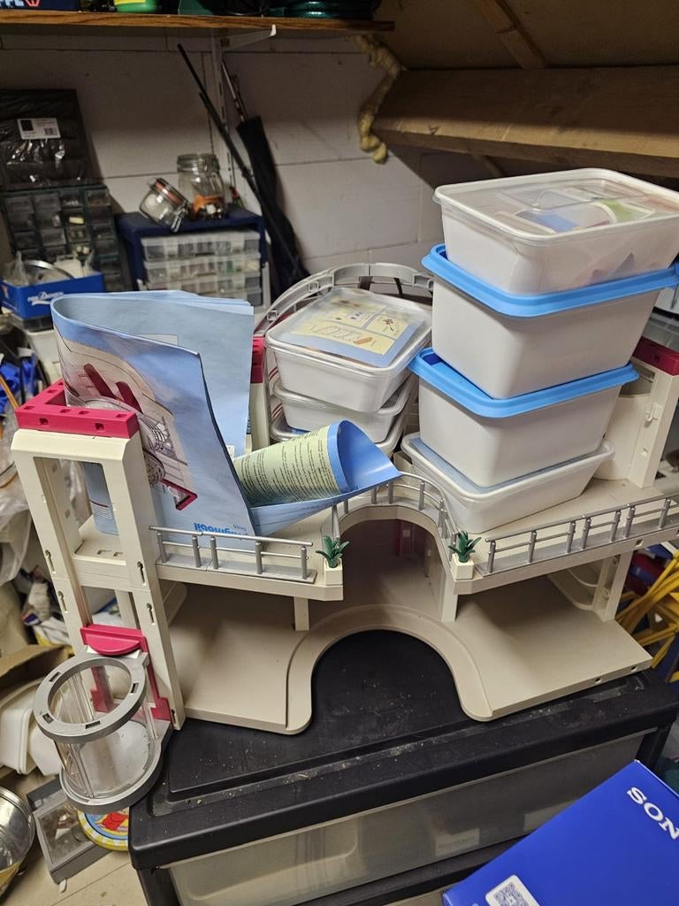 Winkelcentrum playmobil met extra sets, Ophalen