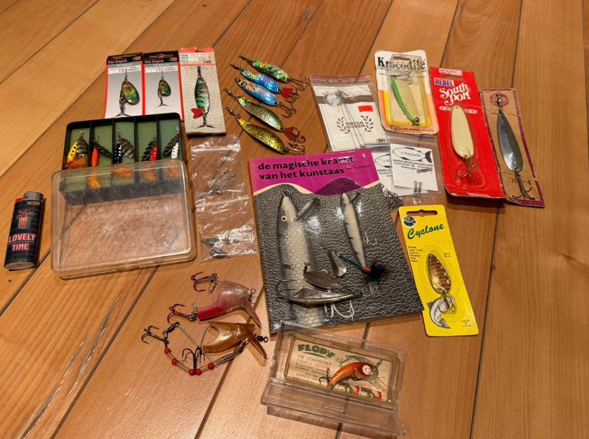 Klasiek vintage kunstaas Dam, Shakespare, Rebel, Flopy 28 st, Ophalen of Verzenden, Zo goed als nieuw, Kunstaas