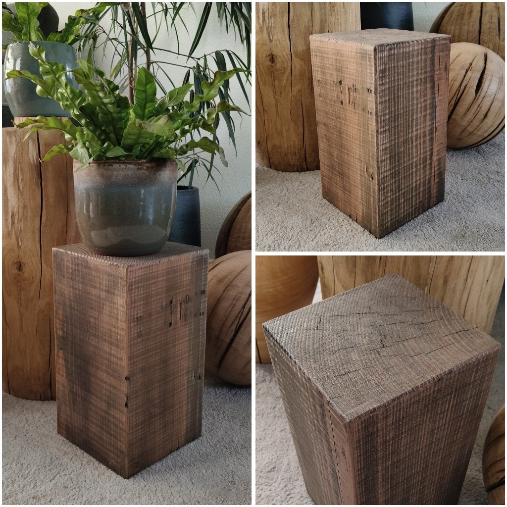 Houten blok - kleine zuil Douglas 36cm #08, Houtatelier M.Y., Info@myhoutatelier.nl, Nieuw, Ophalen of Verzenden