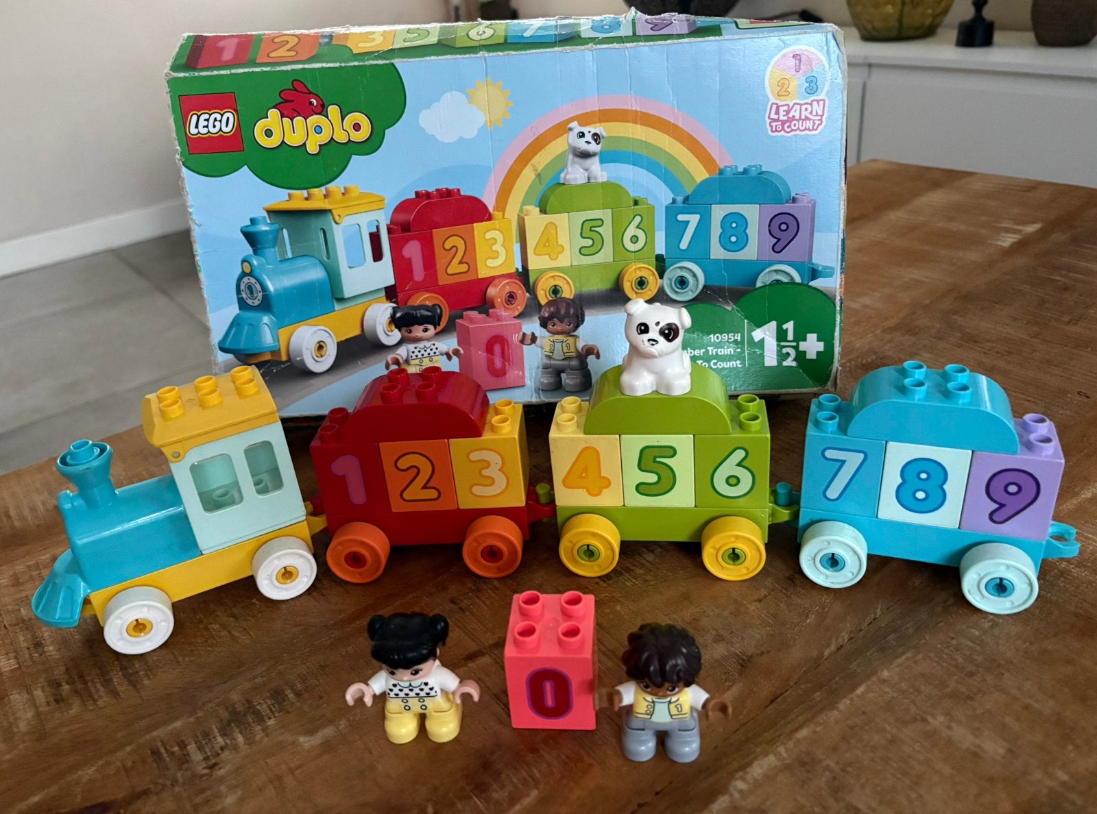 Duplo cijfer trein, Gebruikt, Ophalen of Verzenden, Duplo, Complete set